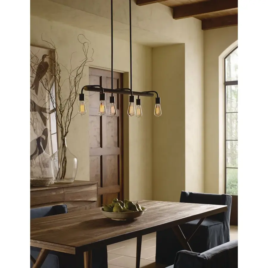 Versatile Linear Chandelier Perfect for Dining and Kitchen Islands - Image 2