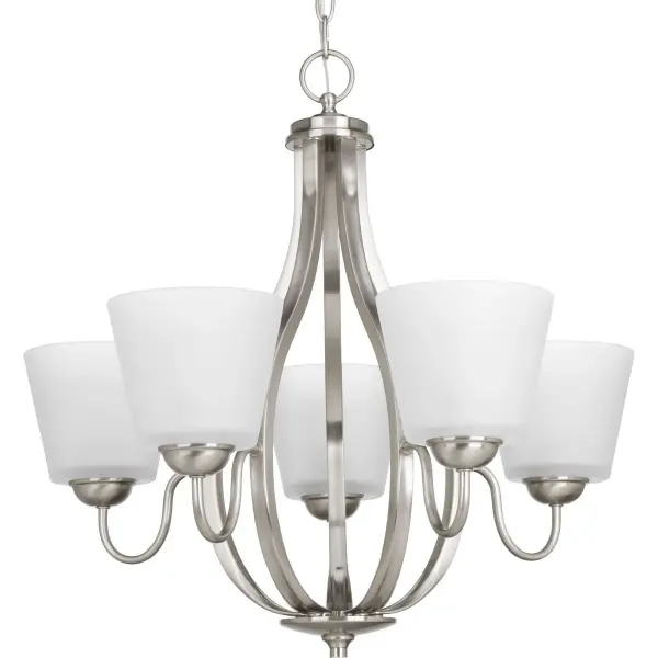 Arden Five-Light Etched Glass Chandelier