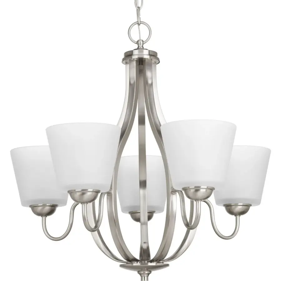 Arden Five-Light Etched Glass Chandelier