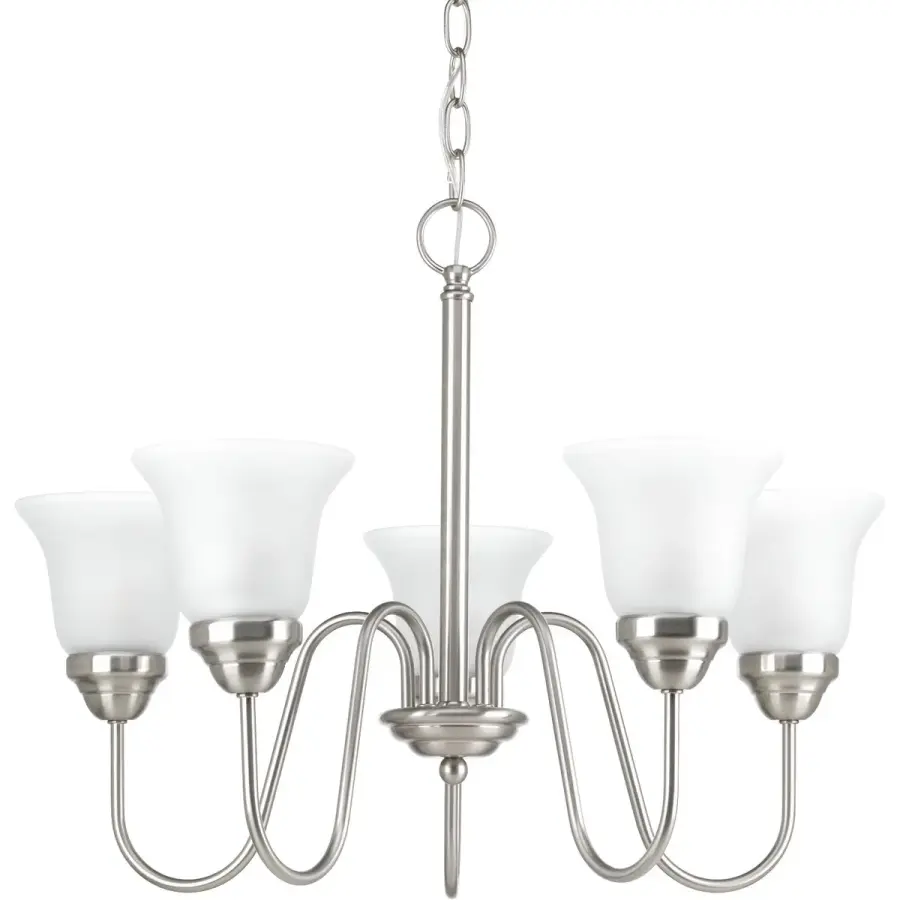Classic Collection Five-Light Etched Glass Chandelier