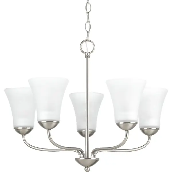 Classic Collection Five-Light Etched Glass Chandelier - Image 3