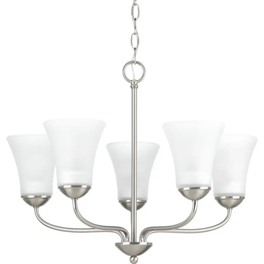 Classic Collection Five-Light Etched Glass Chandelier - Image 3