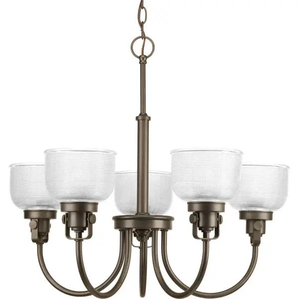 Archie Five-Light Double Prismatic Glass Chandelier