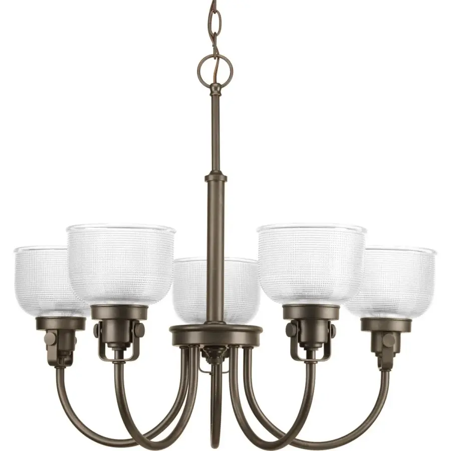 Archie Five-Light Double Prismatic Glass Chandelier