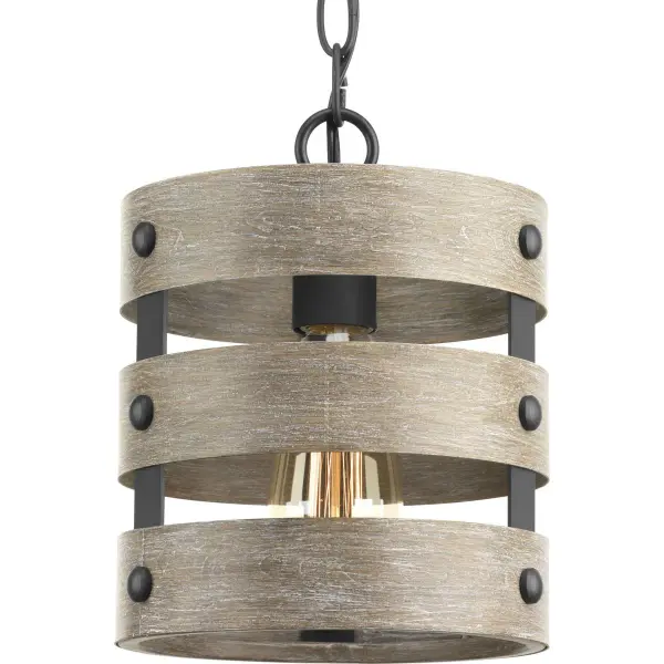 Coastal-Inspired Galvanized Pendant with Industrial Charm - Image 1