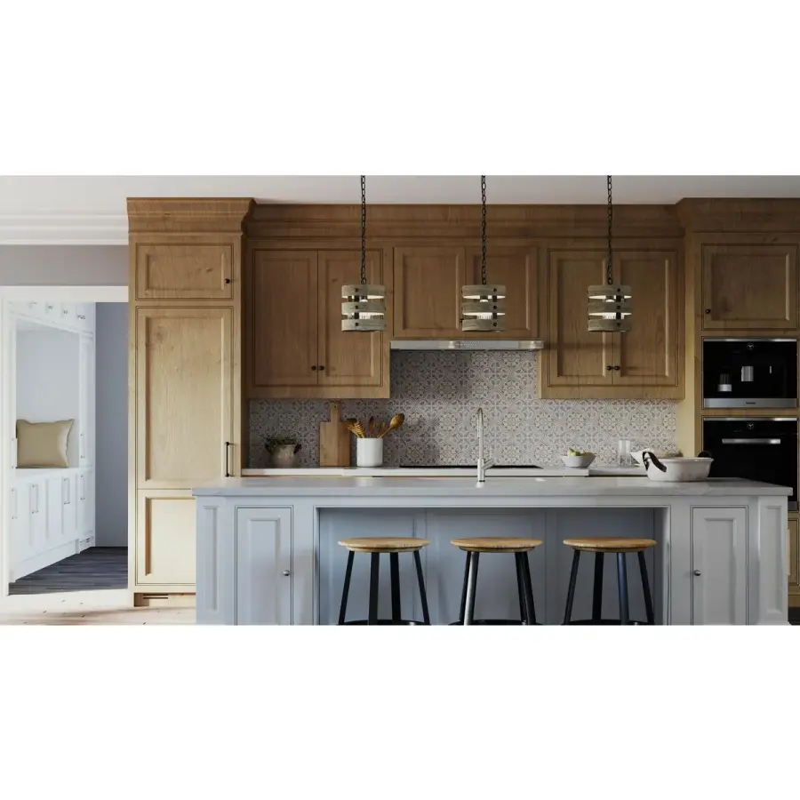 Coastal-Inspired Galvanized Pendant with Industrial Charm - Image 3