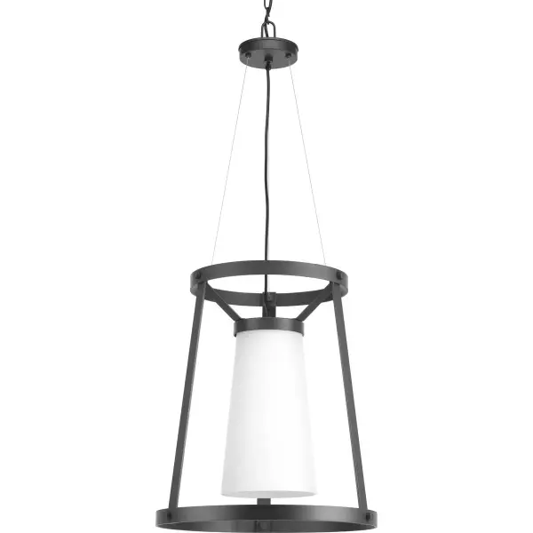 The Mobi pendant brings farmhouse charm with a contemporary edge through its graphite finish. Perfect for kitchen islands or dining nooks, this single-light fixture offers focused illumination with JA8 compliance.