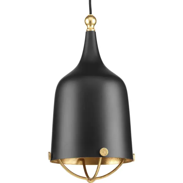 Sleek Contemporary Single Pendant with Modern Black Finish - Image 1
