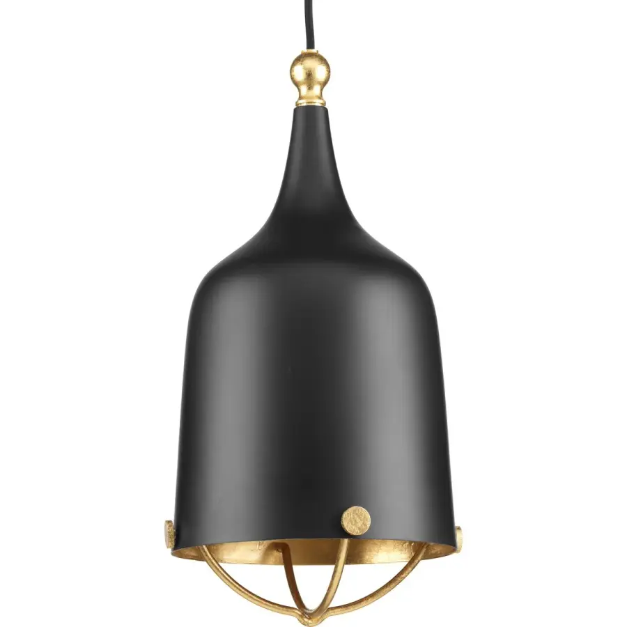 Sleek Contemporary Single Pendant with Modern Black Finish - Image 1