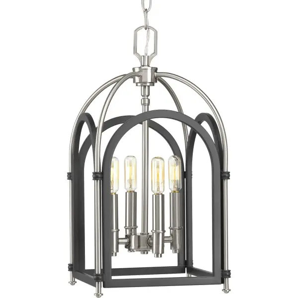 The Westfall pendant brings rustic elegance to foyers and hallways with its antique bronze finish and four-light design. Perfect for creating a warm first impression in traditional and transitional homes. - alternate view