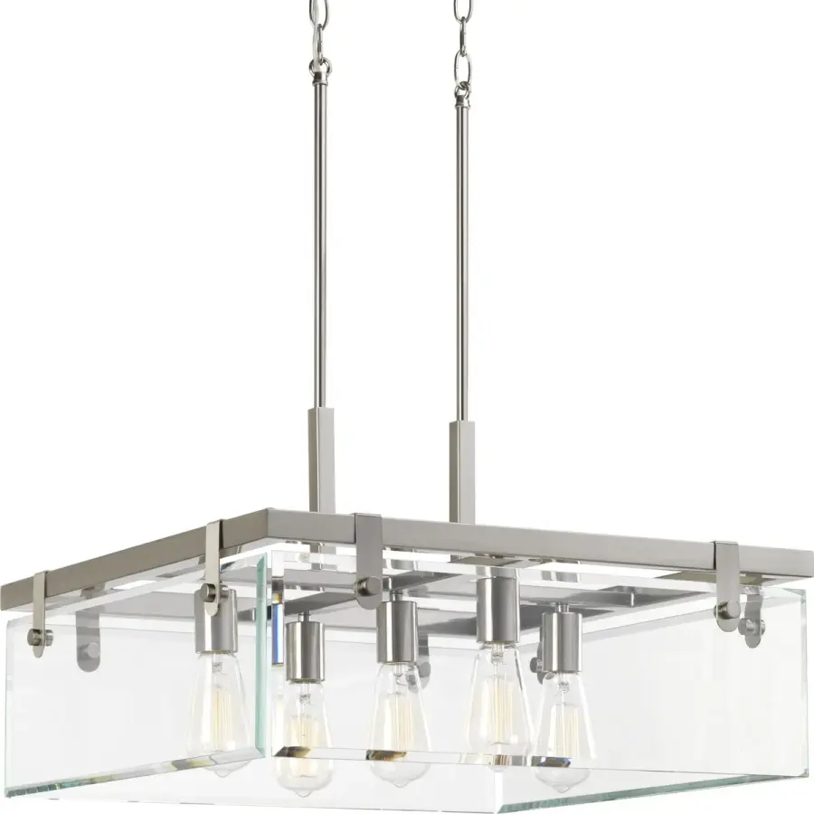 Glayse Collection Five-Light Clear Glass Pendant - Image 1