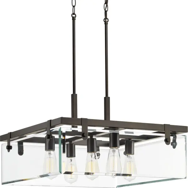 Glayse Collection Five-Light Clear Glass Pendant - Image 2
