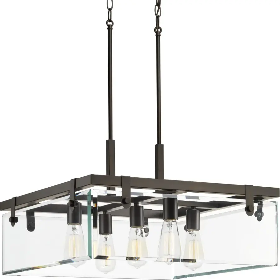Glayse Collection Five-Light Clear Glass Pendant - Image 2