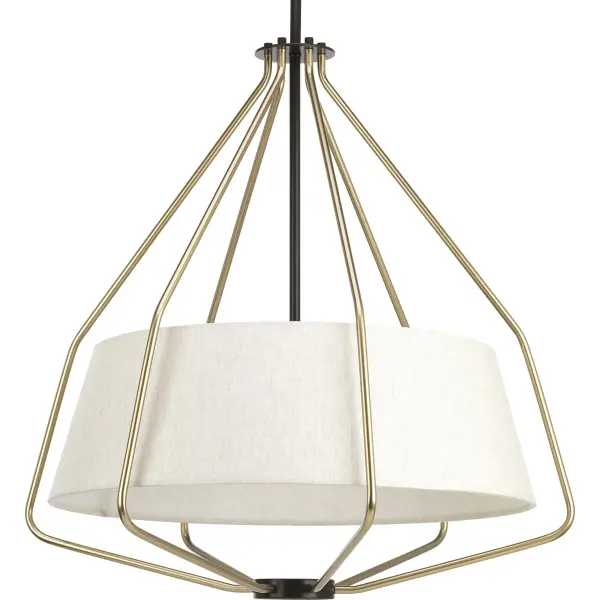 The Hangar Collection pendant blends farmhouse charm with industrial edge, featuring three lights in a brushed nickel finish. JA8 compliant and ideal for kitchen islands or dining areas seeking functional style. - alternate view