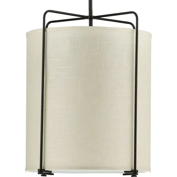 The Kempsey three-light pendant combines farmhouse charm with transitional appeal through its brushed nickel finish. Perfect for kitchen islands and dining areas, this fixture provides ample illumination while maintaining a clean, contemporary aesthetic.