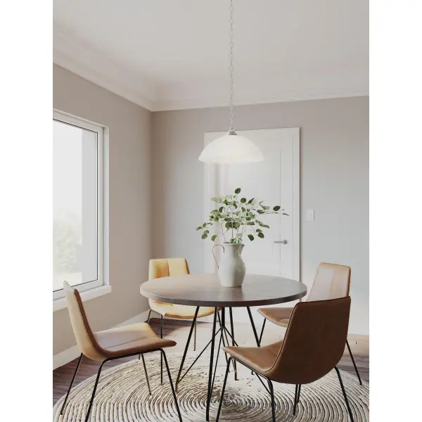 Classic Dome Pendant - Brushed Nickel - Image 8