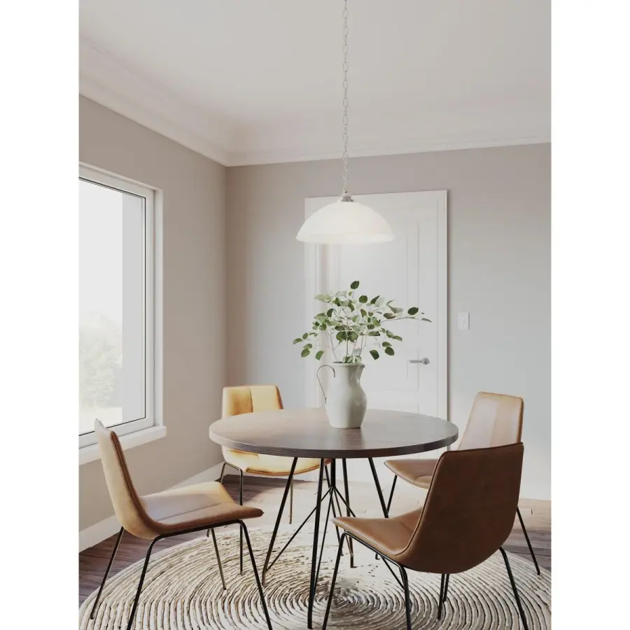 Classic Dome Pendant - Brushed Nickel - Image 8