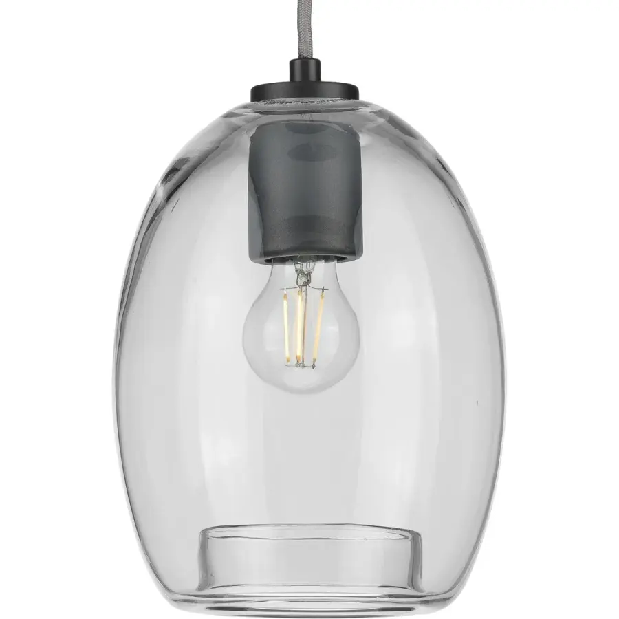 Caisson One-Light Clear Glass Pendant - Image 1