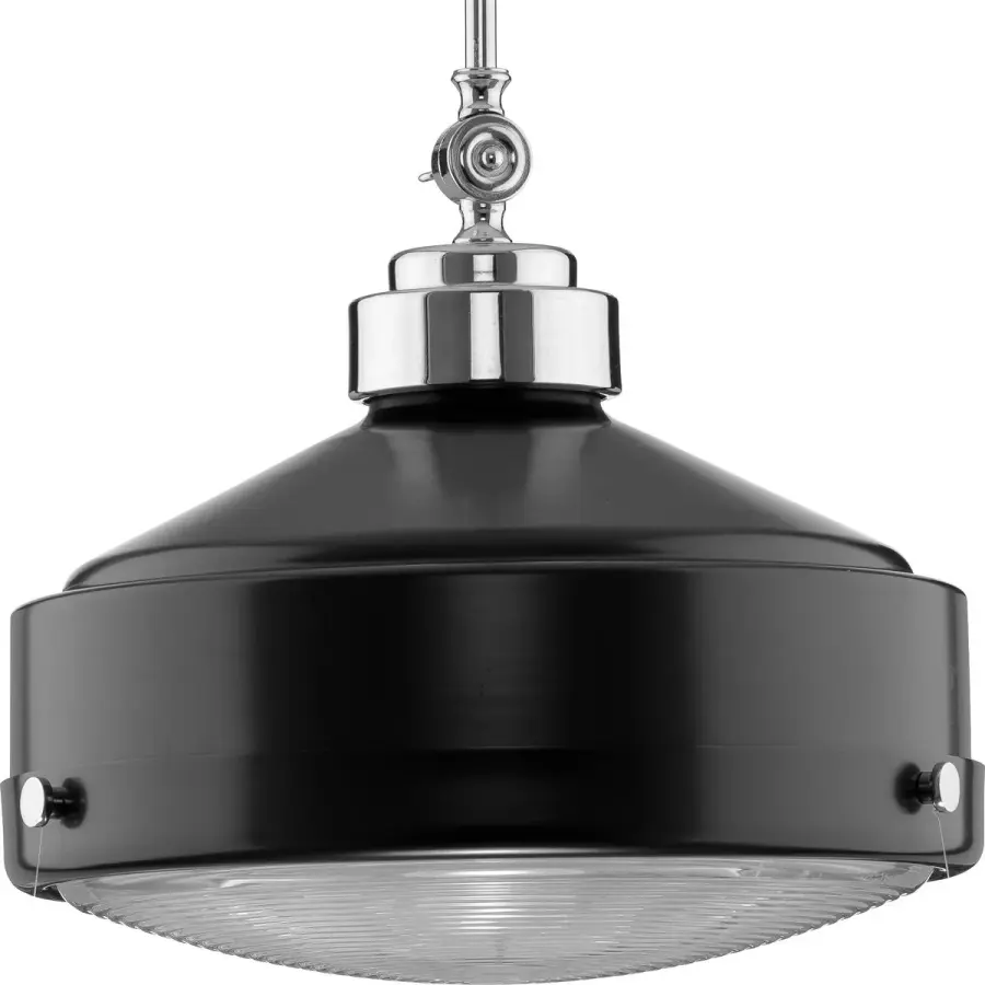 Loftin One-Light Clear Patterned Glass Pendant - Image 1