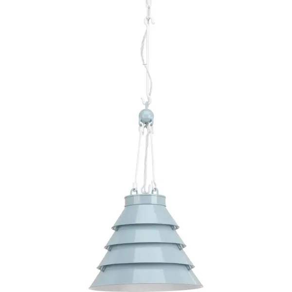 The Point Dume Surfrider pendant brings relaxed coastal style with a modern industrial twist. Its galvanized finish evokes weathered seaside materials while maintaining contemporary appeal for kitchens and dining spaces. - alternate view