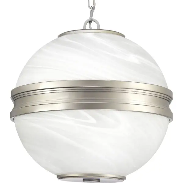 The Point Dume Moonrise pendant blends traditional elegance with modern sensibility. Its antique nickel finish adds warmth and character, making it versatile for both residential and commercial spaces.