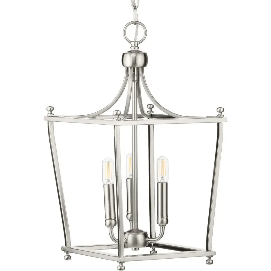 Classic Three-Light Foyer Pendant with Timeless Appeal - Image 1