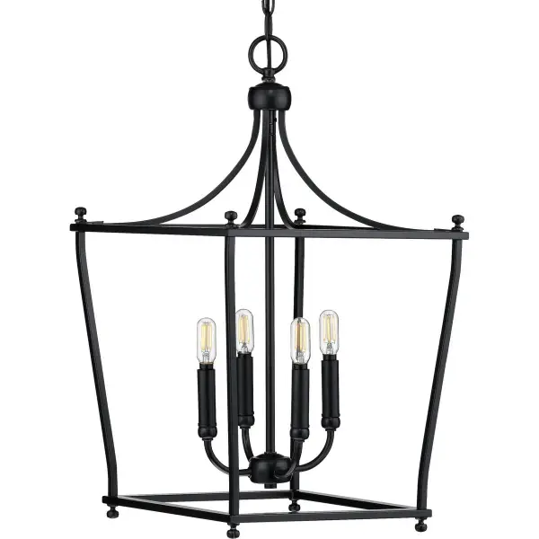 Elegant Four-Light Foyer Pendant with Timeless Transitional Design - Image 2
