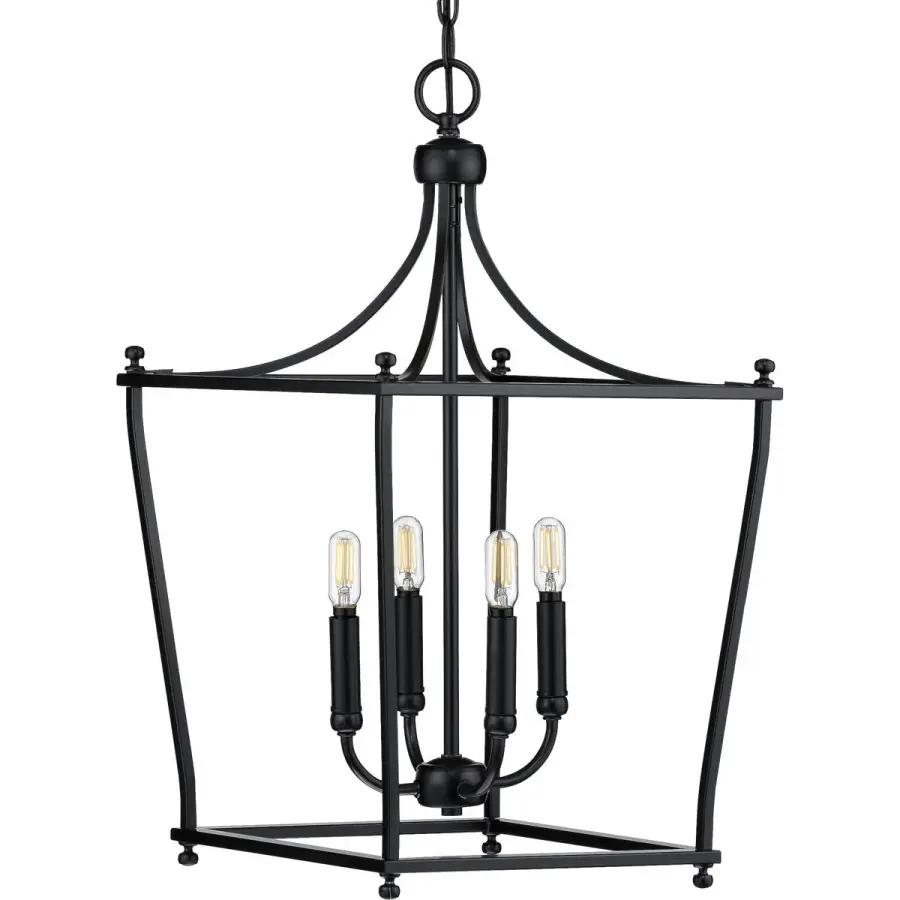 Elegant Four-Light Foyer Pendant with Timeless Transitional Design - Image 2