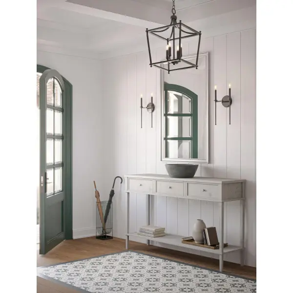 Elegant Four-Light Foyer Pendant with Timeless Transitional Design - Image 5