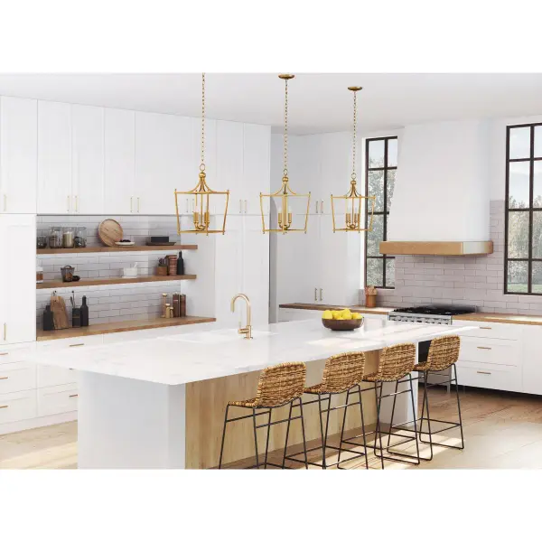 Elegant Four-Light Foyer Pendant with Timeless Transitional Design - Image 6