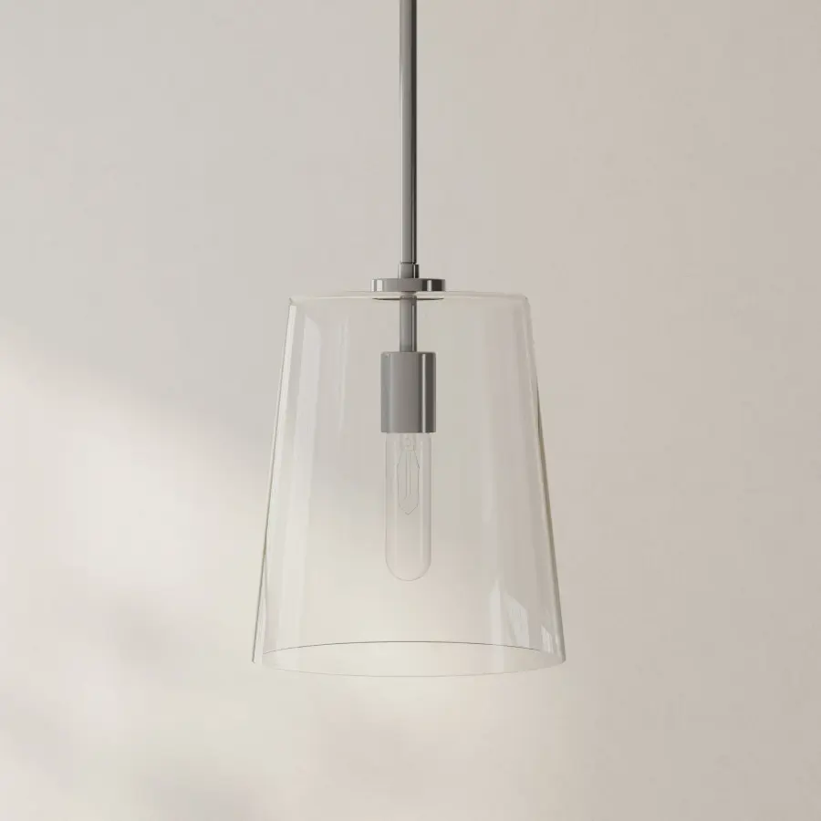 Clarion Collection One-Light Clear Glass Pendant - Image 1