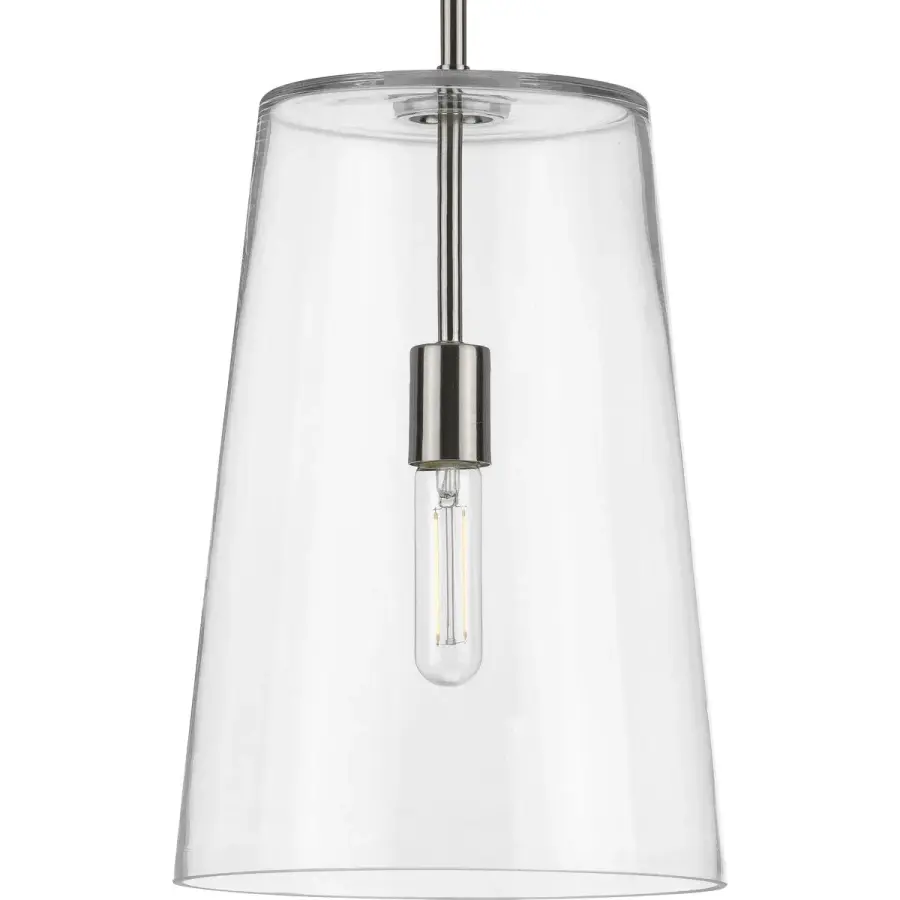 Clarion Collection One-Light Clear Glass Pendant - Image 1