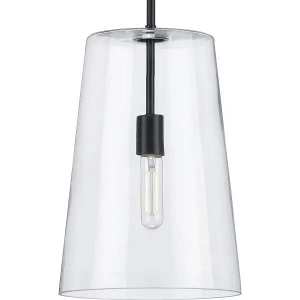 Clarion Collection One-Light Clear Glass Pendant - Image 2