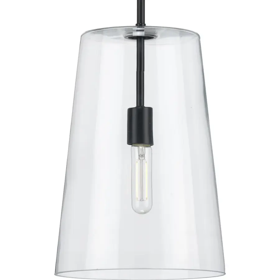 Clarion Collection One-Light Clear Glass Pendant - Image 2