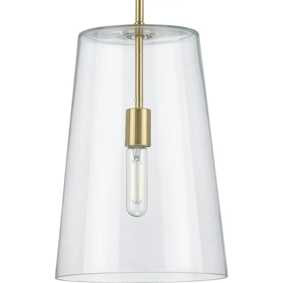 Clarion Collection One-Light Clear Glass Pendant - Image 3