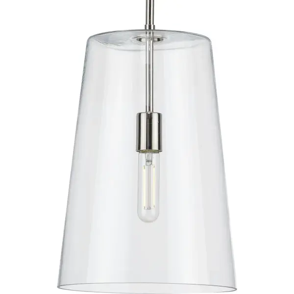 Clarion Collection One-Light Clear Glass Pendant - Image 4