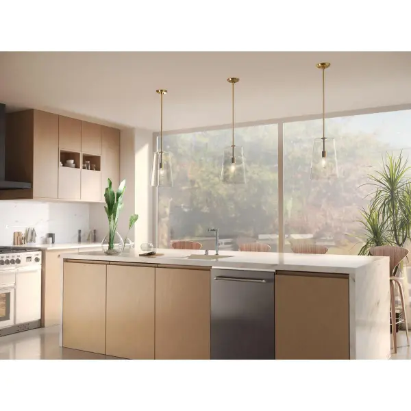 Clarion Collection One-Light Clear Glass Pendant - Image 7