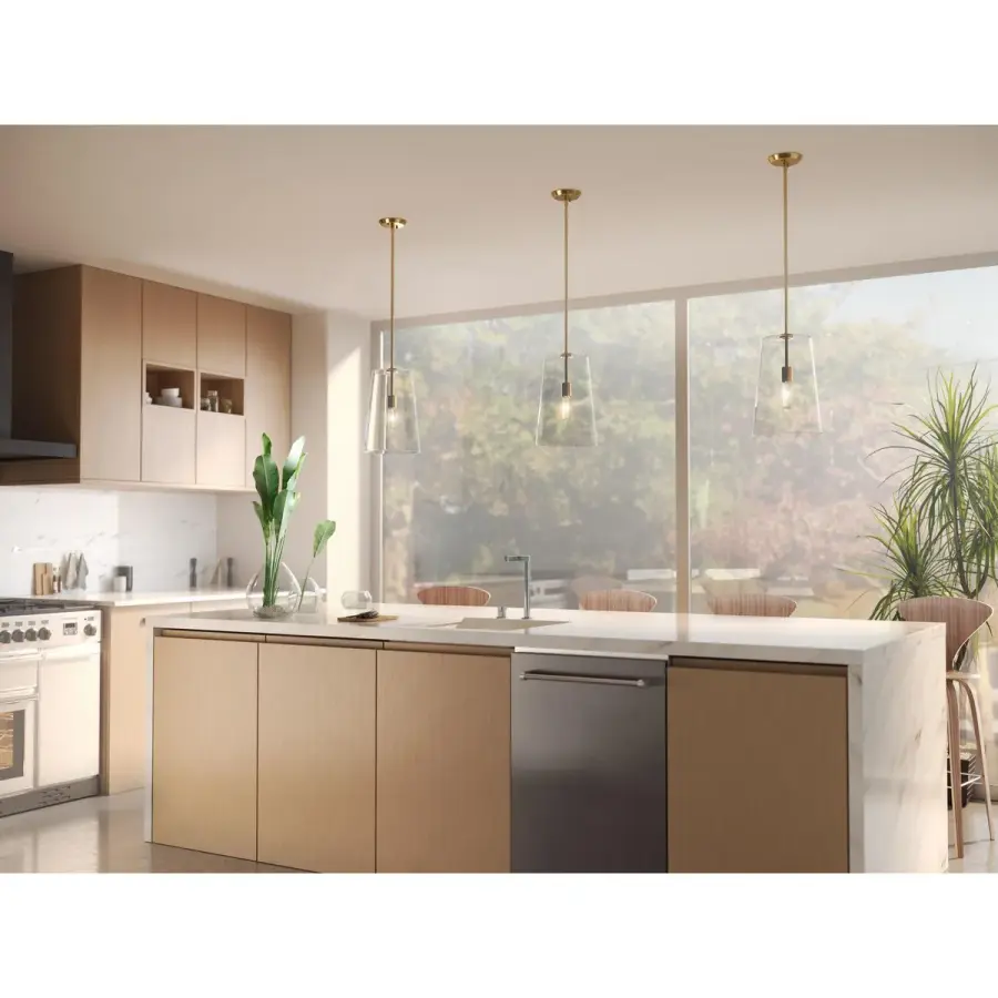 Clarion Collection One-Light Clear Glass Pendant - Image 7