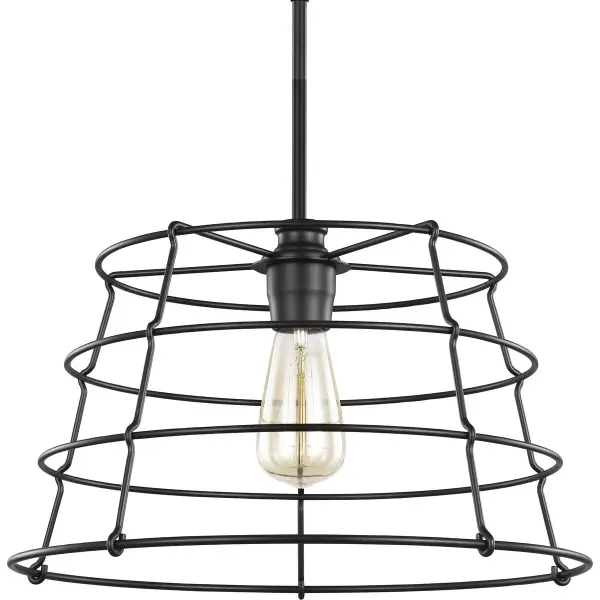 The Chambers pendant combines farmhouse charm with contemporary simplicity. Its clean black finish and compact profile make it perfect for kitchen islands, dining nooks, or bedroom task lighting. JA8 compliant for California energy standards. - alternate view