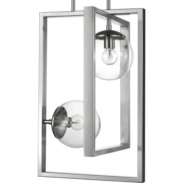 Atwell Two-Light Clear Glass Pendant - Image 3