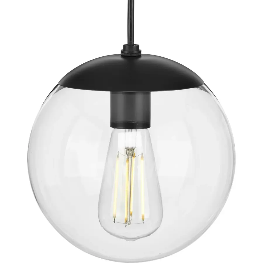 Atwell 8-Inch Clear Glass Globe Pendant Light - Image 1