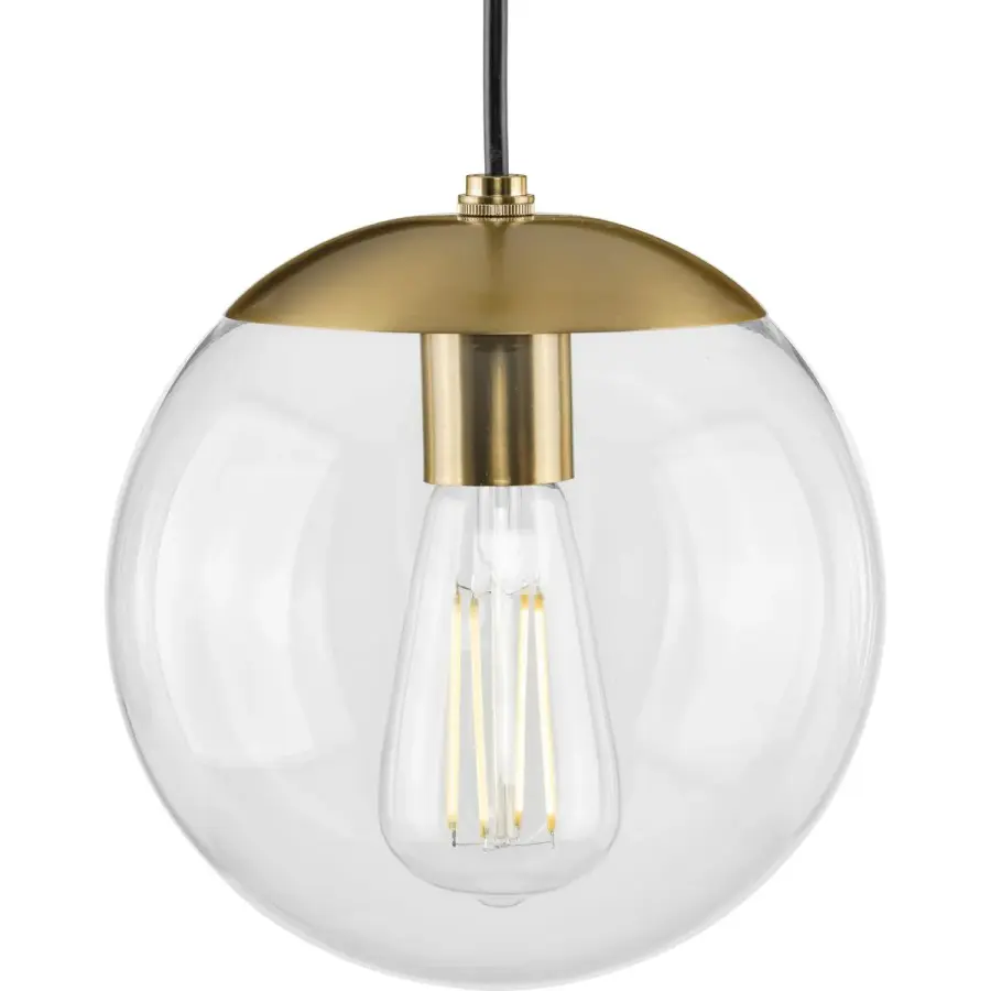 Atwell 8-Inch Clear Glass Globe Pendant Light - Image 2