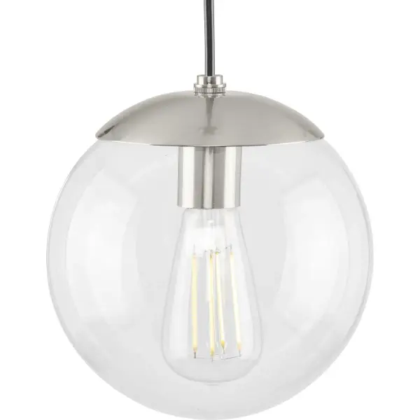 Atwell 8-Inch Clear Glass Globe Pendant Light - Image 3