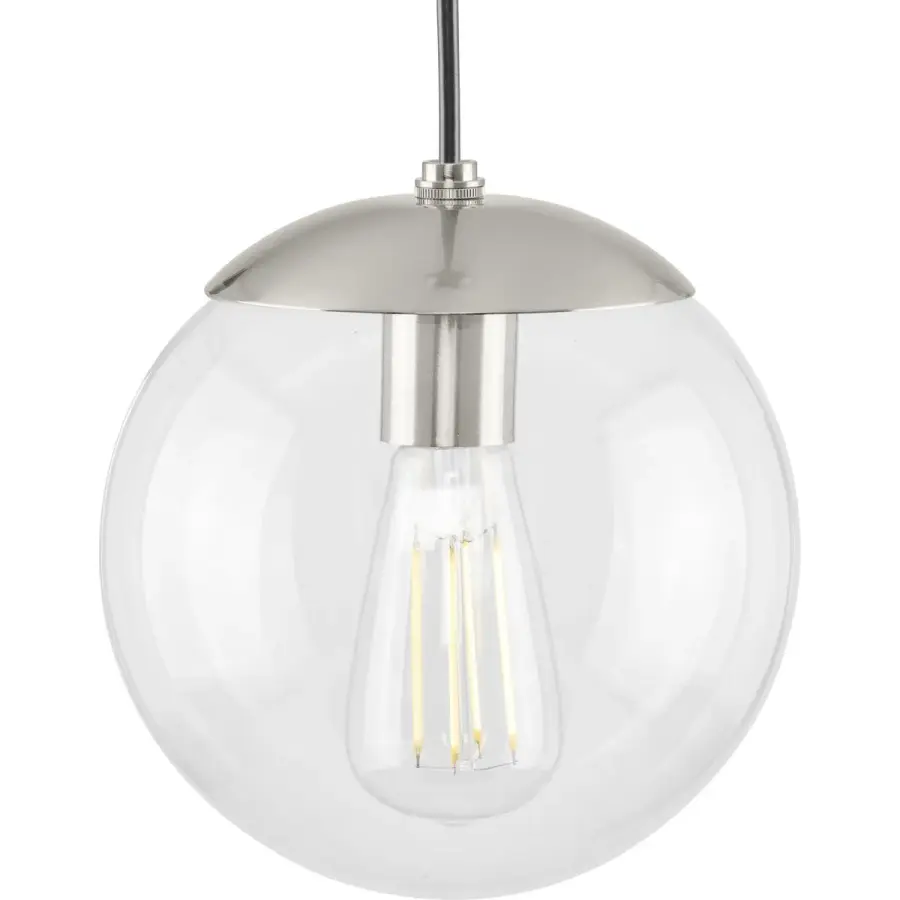 Atwell 8-Inch Clear Glass Globe Pendant Light - Image 3