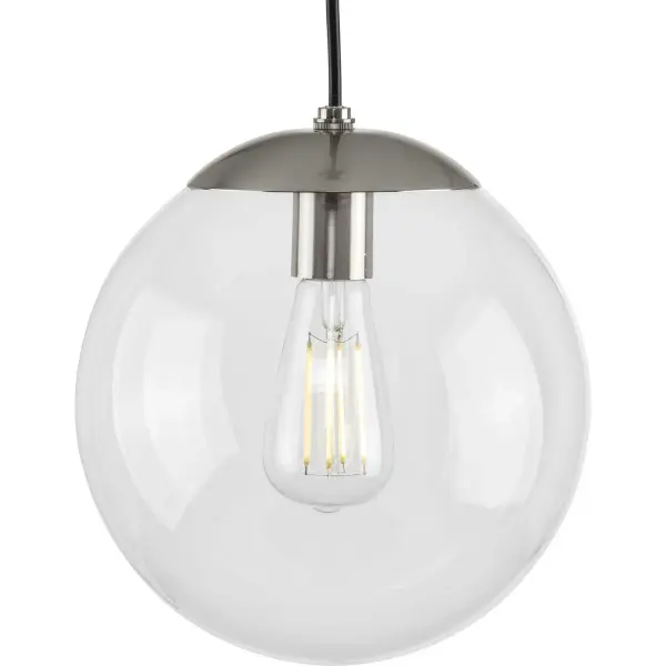 Atwell 10-Inch Clear Glass Globe Pendant Light - Image 3