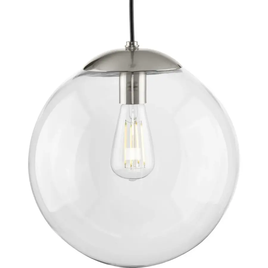 Atwell 12-Inch Clear Glass Globe Pendant Light - Image 2
