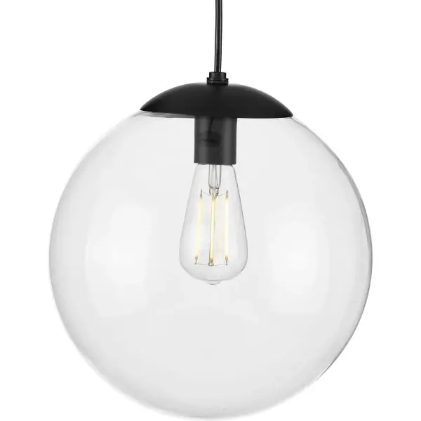 Atwell 12-Inch Clear Glass Globe Pendant Light - Image 3