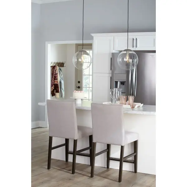 Atwell 12-Inch Clear Glass Globe Pendant Light - Image 5
