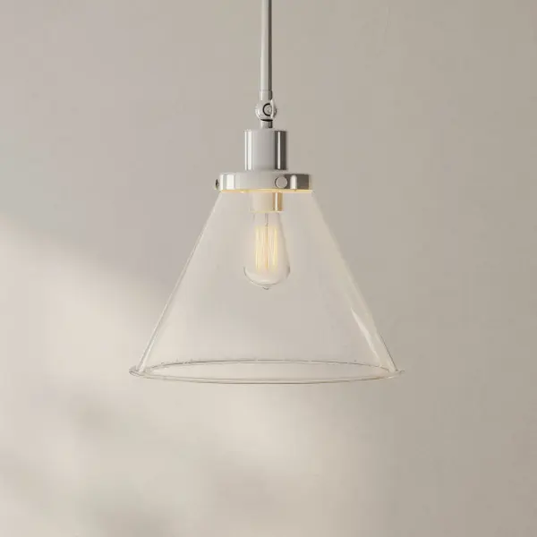 Hinton Collection One-Light Seeded Glass Hanging Pendant - Image 2