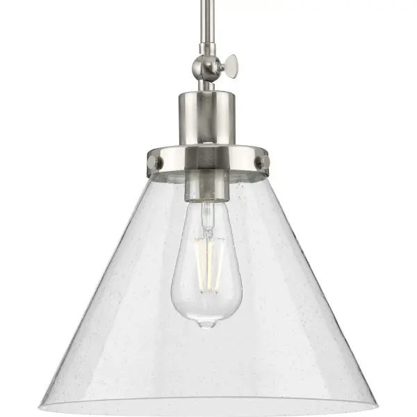 Hinton Collection One-Light Seeded Glass Hanging Pendant - Image 3